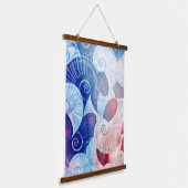 Seashell Scene Pattern Hangend Wandkleed (Gebogen)