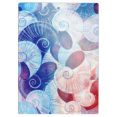 Seashell Scene Pattern Klembord (Achterkant)