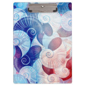 Seashell Scene Pattern Klembord (Voorkant)