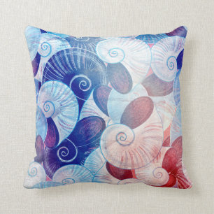 Seashell Scene Pattern Kussen