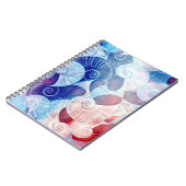 Seashell Scene Pattern Notitieboek (Linkerzijde)