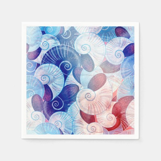 Seashell Scene Pattern Servet (Voorkant)