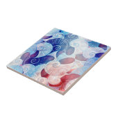 Seashell Scene Pattern Tegeltje (Zijkant)