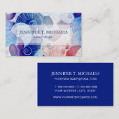 Seashell Scene Pattern Visitekaartje (Voorkant / Achterkant)