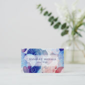 Seashell Scene Pattern Visitekaartje (Staand voorkant)