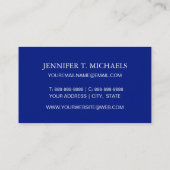 Seashell Scene Pattern Visitekaartje (Achterkant)