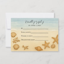 Seashell Serenade RSVP-kaart