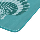 Seashell - Shades of blauwgroen blauw Snijplank (Hoek)