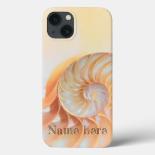 Seashell shell nautilus wervel iPhone / iPad case