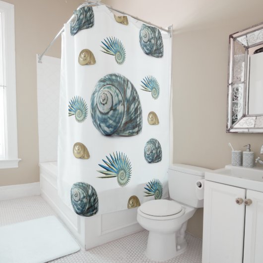 Seashell Shower Curtain Douchegordijn (In situ)