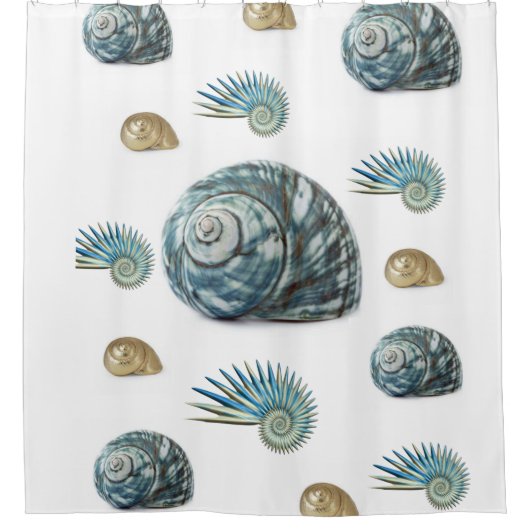 Seashell Shower Curtain Douchegordijn (Voorkant)
