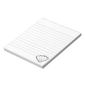 Seashell Sketch Lined Notitieblok (Linkerzijde)