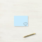 Seashell Sketch Post-it® Notes (Op bureau)
