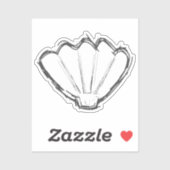 Seashell Sketch Sticker (Vel)