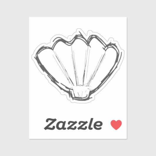 Seashell Sketch Sticker (Vel)
