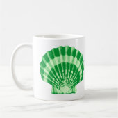 Seashell - smaragdgroen koffiemok (Links)