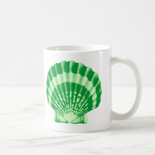 Seashell - smaragdgroen koffiemok