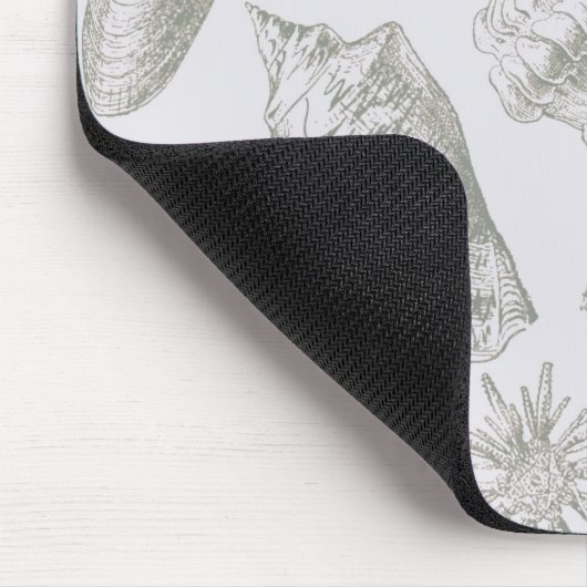 Seashell Soft Antiek Art Beach Shell Muismat (Hoek)