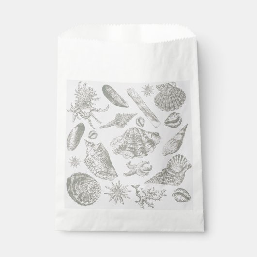 Seashell Soft Antiek Art Beach Shells Bedankzakje (Voorkant)