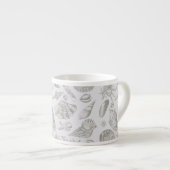 Seashell Soft Antiek Art Beach Shells Espresso Kop (Voorkant rechts)