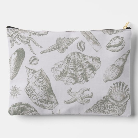 Seashell Soft Antiek Art Beach Shells Etui (Achterkant)