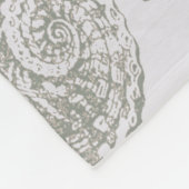Seashell Soft Antiek Art Beach Shells Fleece Deken (Hoek)