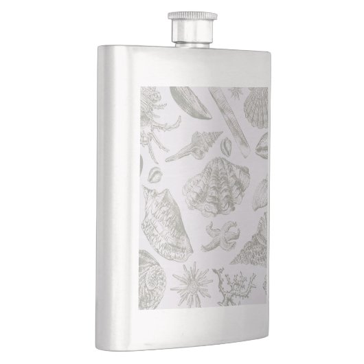 Seashell Soft Antiek Art Beach Shells Heupfles (Rechts)