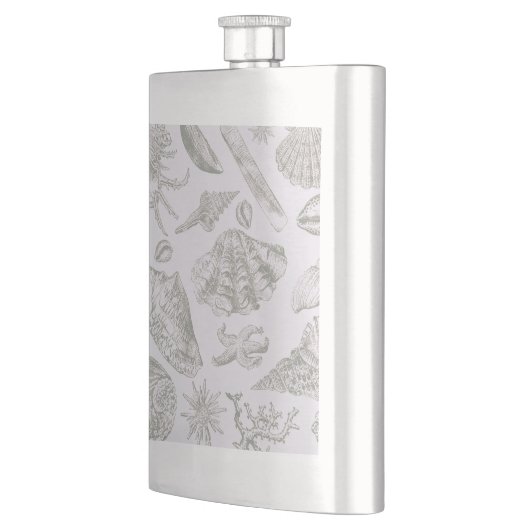 Seashell Soft Antiek Art Beach Shells Heupfles (Links)