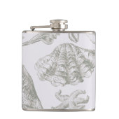 Seashell Soft Antiek Art Beach Shells Heupfles (Voorkant)