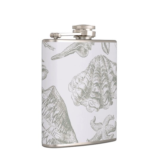 Seashell Soft Antiek Art Beach Shells Heupfles (Rechts)