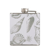 Seashell Soft Antiek Art Beach Shells Heupfles (Achterkant)