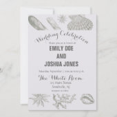 Seashell Soft Antiek Art Beach Shells Kaart (Voorkant)