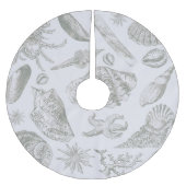 Seashell Soft Antiek Art Beach Shells Kerstboom Rok (Voorkant)