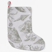 Seashell Soft Antiek Art Beach Shells Kleine Kerstsok (Voorkant)