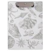 Seashell Soft Antiek Art Beach Shells Klembord (Voorkant)