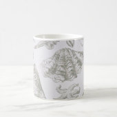 Seashell Soft Antiek Art Beach Shells Koffiemok (Center)