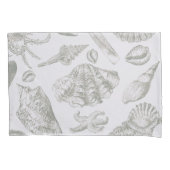 Seashell Soft Antiek Art Beach Shells Kussensloop (Voorkant)