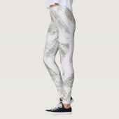 Seashell Soft Antiek Art Beach Shells Leggings (Links)