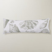 Seashell Soft Antiek Art Beach Shells Lichaamskussen (Voorkant)