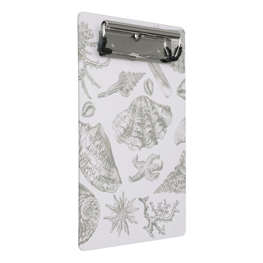 Seashell Soft Antiek Art Beach Shells Mini Klembord (Schuin)