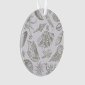 Seashell Soft Antiek Art Beach Shells Ornament (voorkant)