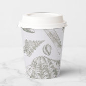 Seashell Soft Antiek Art Beach Shells Papieren Bekers (Links)