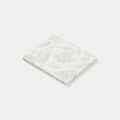 Seashell Soft Antiek Art Beach Shells Post-it® Notes (Schuin)