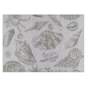 Seashell Soft Antiek Art Beach Shells Snijplank