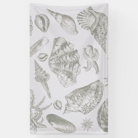 Seashell Soft Antiek Art Beach Shells Spandoek (Verticaal)