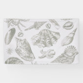 Seashell Soft Antiek Art Beach Shells Spandoek (Horizontaal)