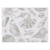 Seashell Soft Antiek Art Beach Shells Tafelkleed (Voorkant (Horizontaal))