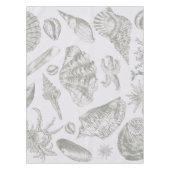 Seashell Soft Antiek Art Beach Shells Tafelkleed (Voorkant)