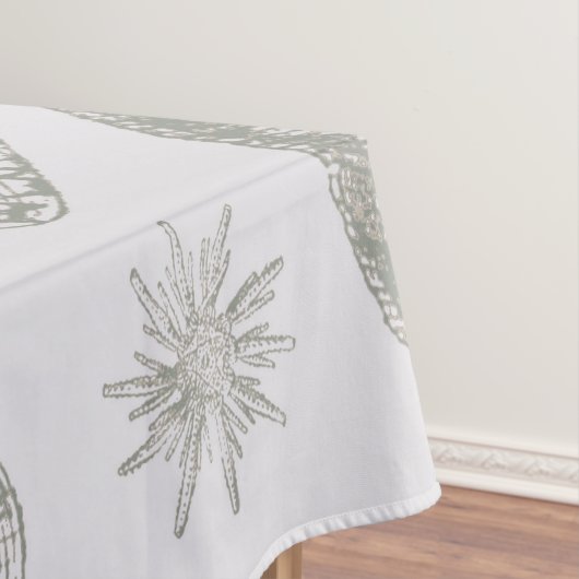 Seashell Soft Antiek Art Beach Shells Tafelkleed (Voorbeeld)