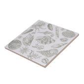 Seashell Soft Antiek Art Beach Shells Tegeltje (Zijkant)